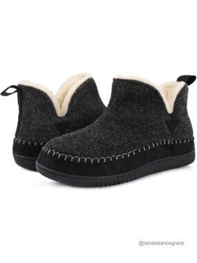 Women's Mocc Slippers Memory Foam Faux Fur Lined House Shoes